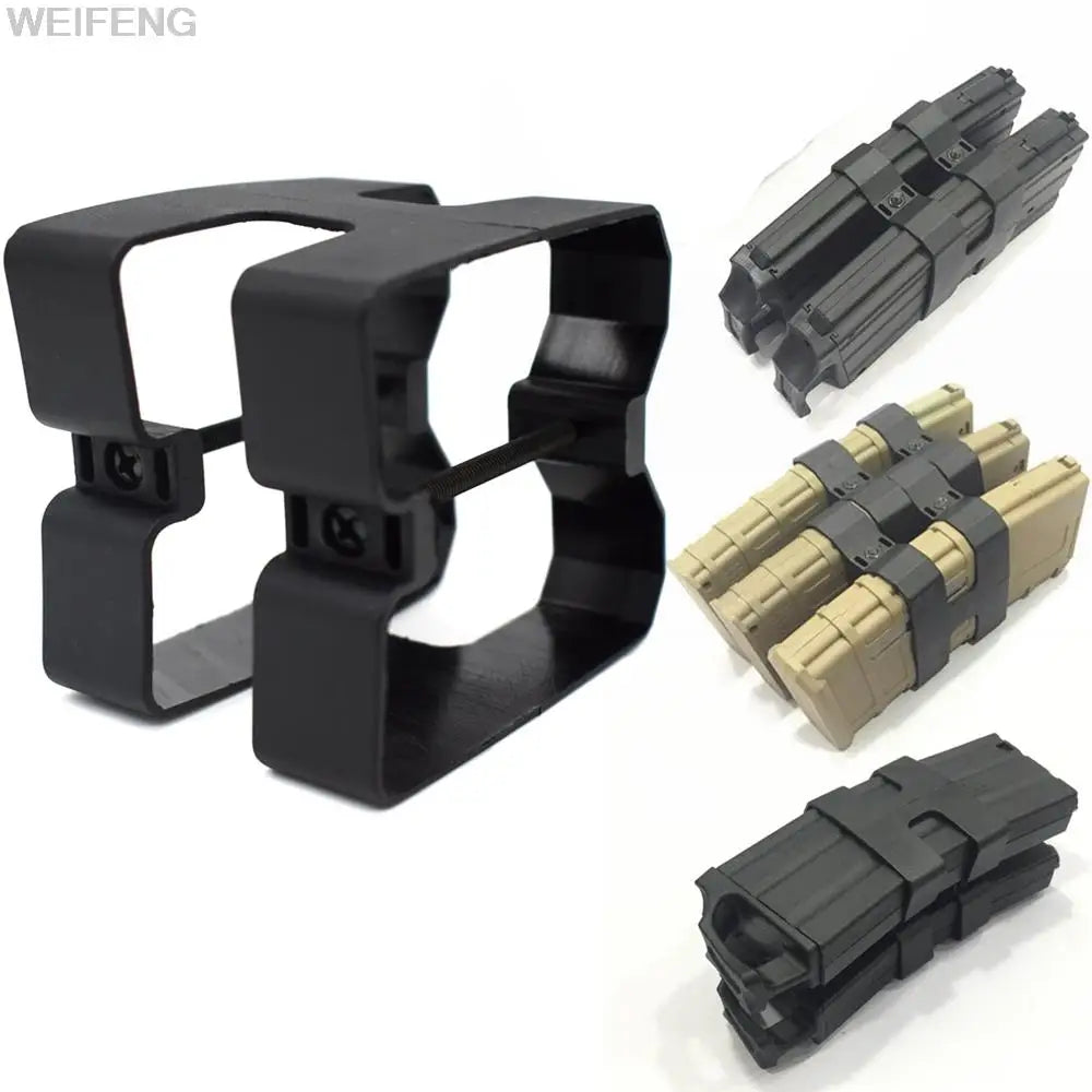 Tactical Dual Rifle Magazine Parallel Link for M4 A1 Rifle Mag Coupler Clip Airsoft Magazine Connector Clamp Hunting Accessories