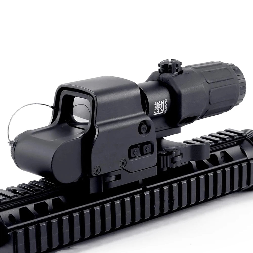 558 Holographic Collimator Sight Red Dot Optic With Rail
