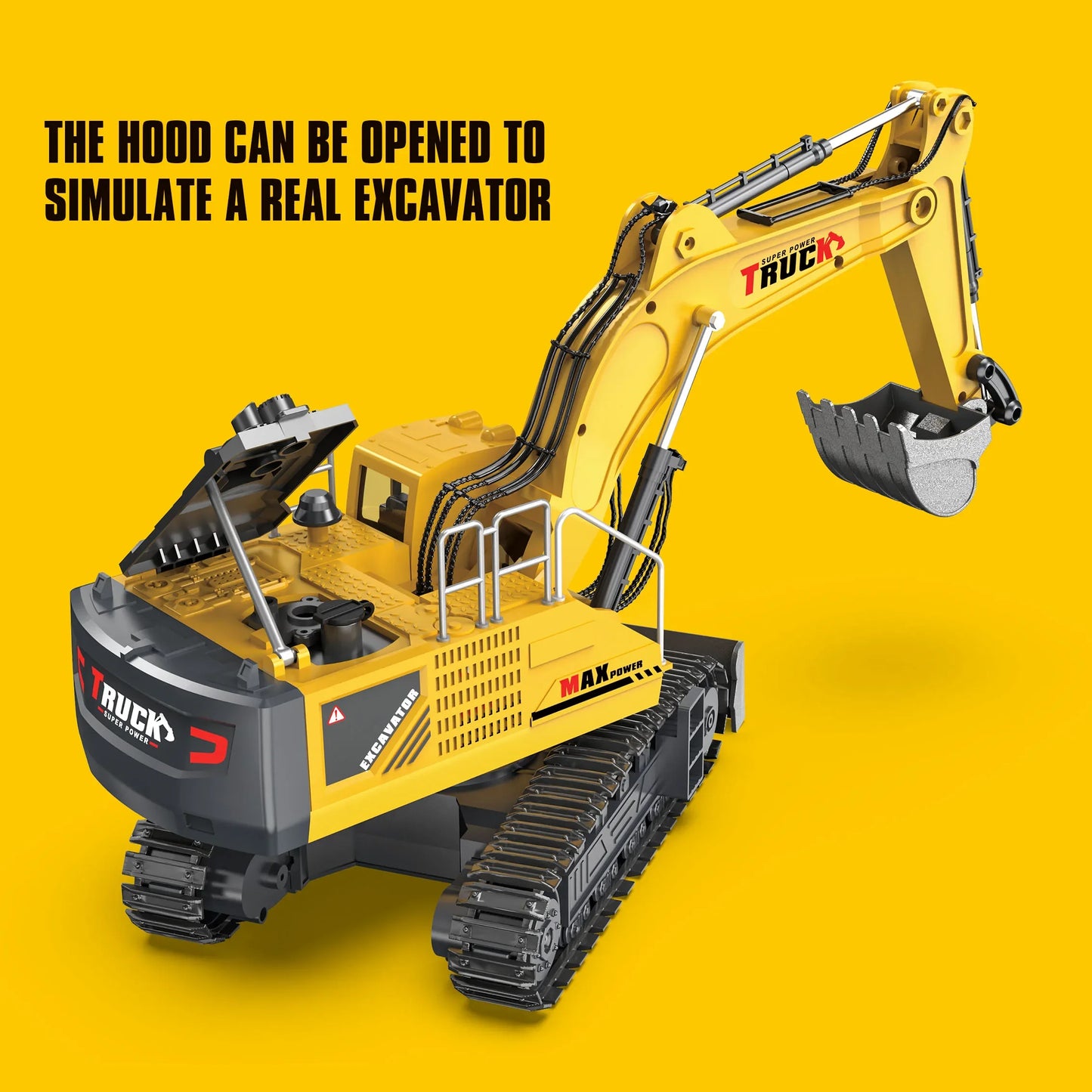 Alloy Excavator Rc Cars Trucks 17CH Dumper Remote Control Car Tractor 1/18 Engineering Electric Vehicles for Kids Boys Children