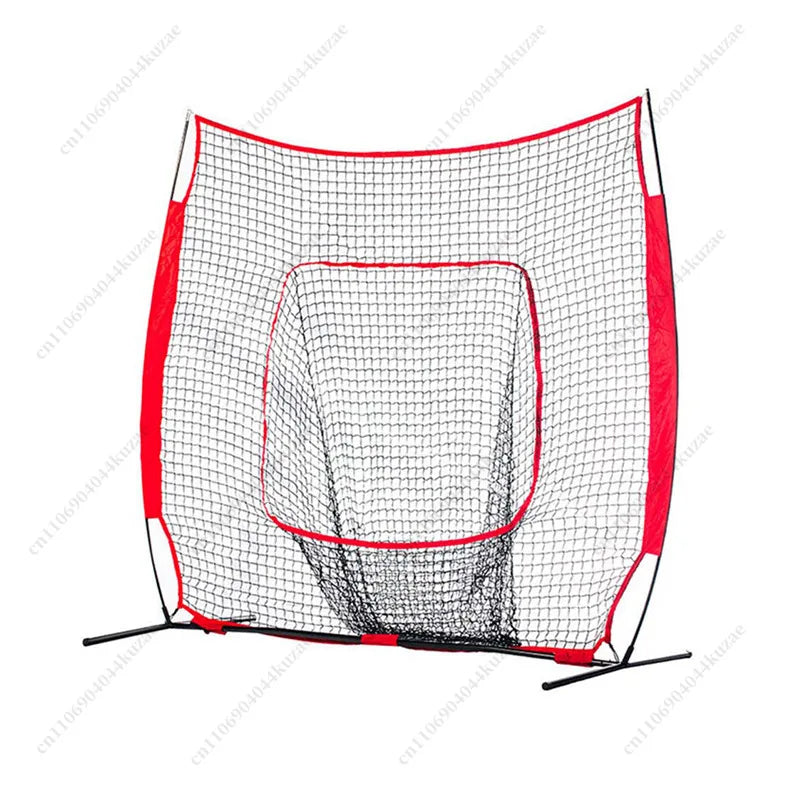 7x7 Baseball Softball Practice Net, Indoor Outdoor Portable Rebound Strike Net for Bat Hitting Training