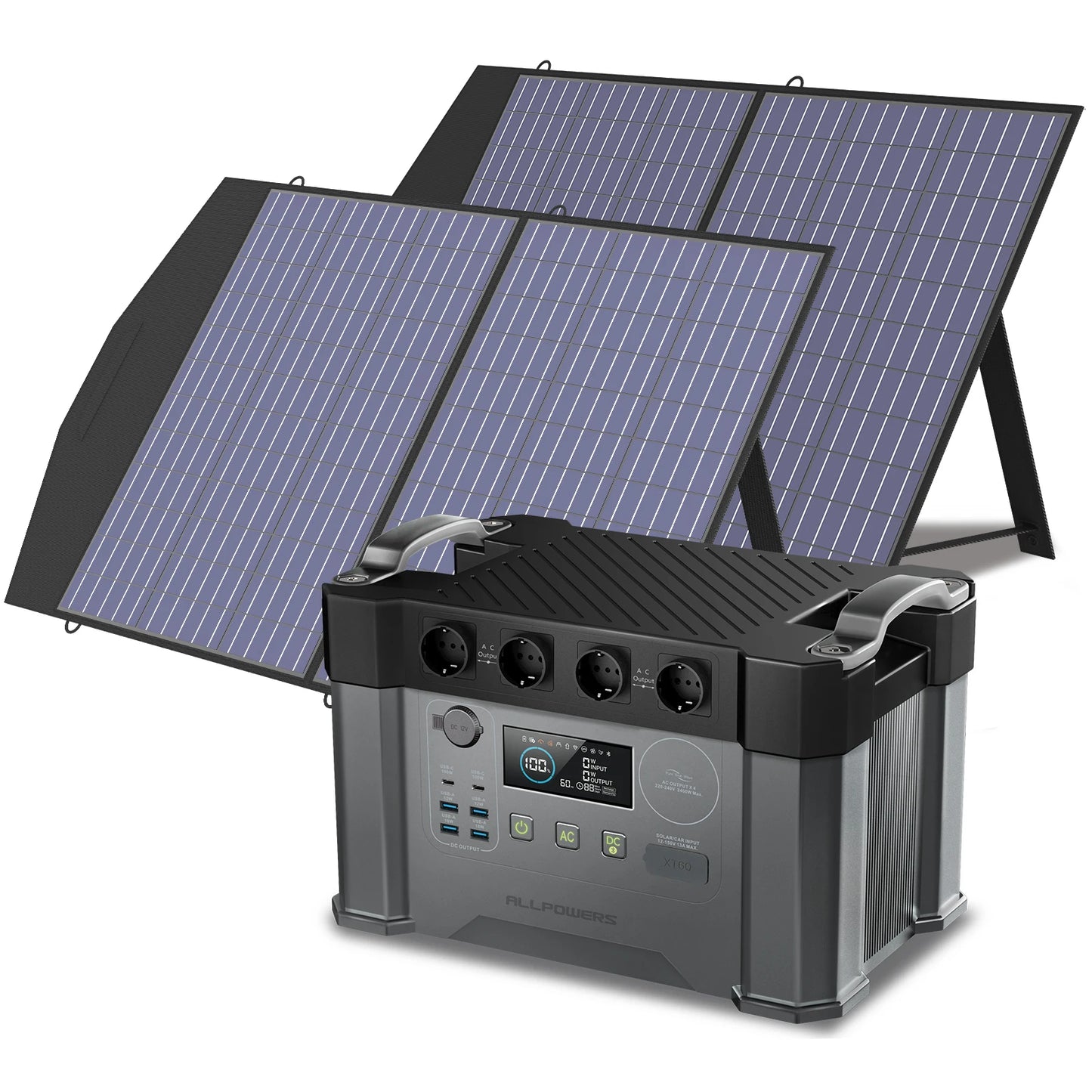 Allpowers 2000W Solar Generator 110V 230V Pure Sine Wave