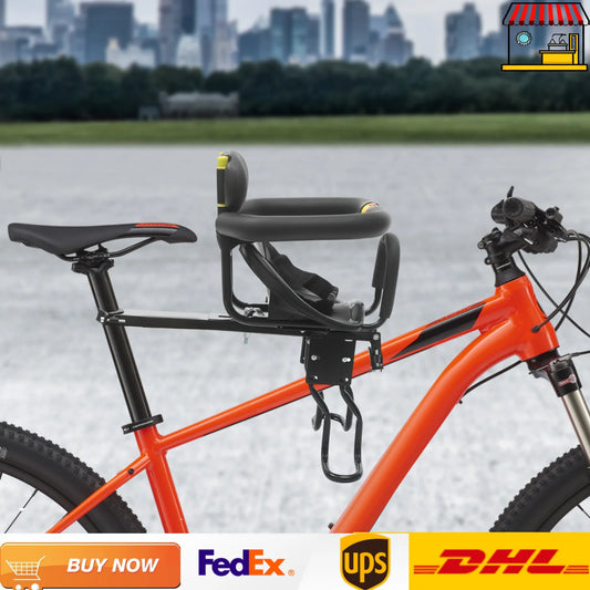 Universal Fit Front-mounted Mountain Bike Seat Adjustable Bike Safety Seat Load Up to 35kg