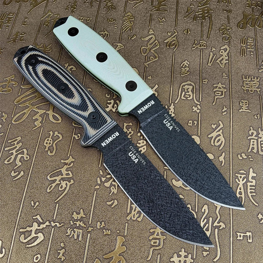 ESEE-4 Multifunctional Outdoor Camping Hunting Fixed Knife with Kydex Sheath G10 Handles S35VN Wild Survival Knife EDC Tools