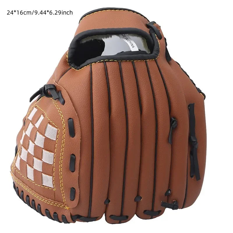 Outdoor Sport Baseball Glove Softball Practice Equipment Size 9.5/10.5/11.5/12.5 Left Hand for Kids/Adults Man Woman Training