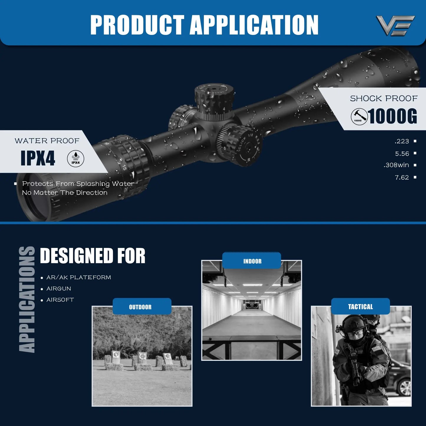Vector Optics Sentinel X 10 40x50 Center Dot Riflescope