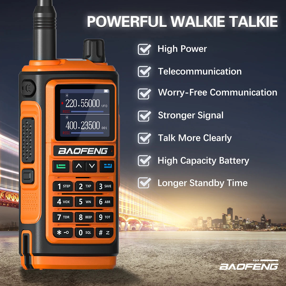 Baofeng UV 17R Walkie Talkie Tri Band Long Range 5W