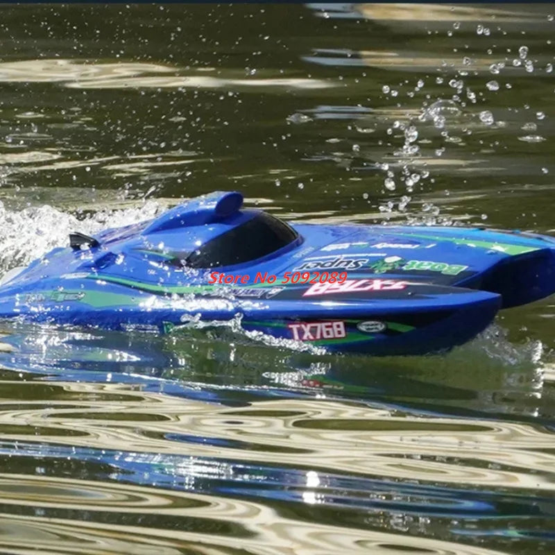 2.4G Brushless RC Speedboat 40CM Large Remote Control Turbojet Speedboat Ship 30km/h High Speed Watercraft Toys for Children Toy