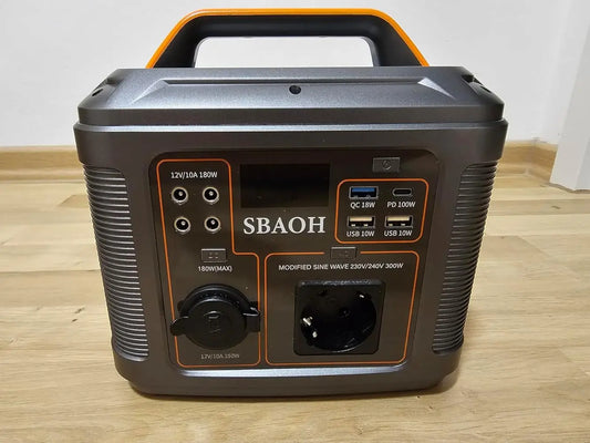 SBAOH P302 Portable Power Station 300W 296Wh Outdoor Solar