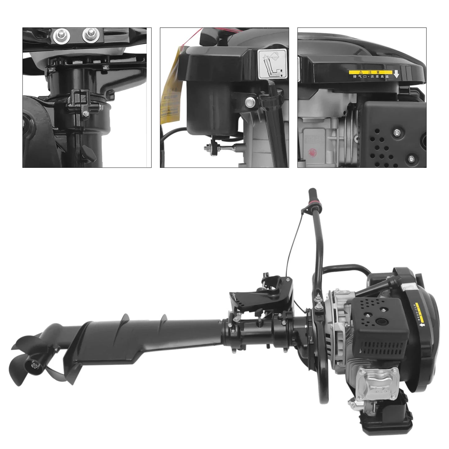 4 Stroke 7.5HP Outboard Motor For Inflatable Fishing Boat