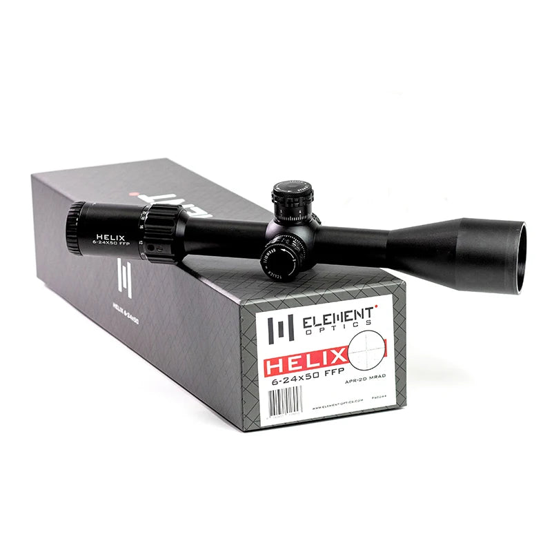 ELEMENT Optics Helix 6-24x50 FFP First Focal Plane Riflescope w/ Zerostop 30mm Tube APR-2D MRAD Reticle Rifle Scope Sight Luneta