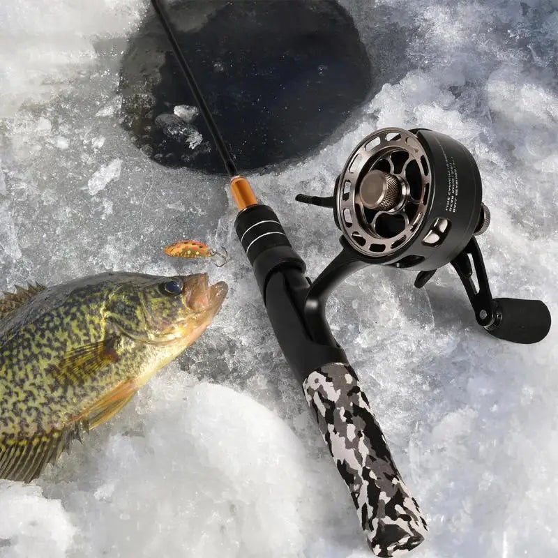 Ice Fishing Inline Freespool Reel Large Spool Wear Resistant 31BB