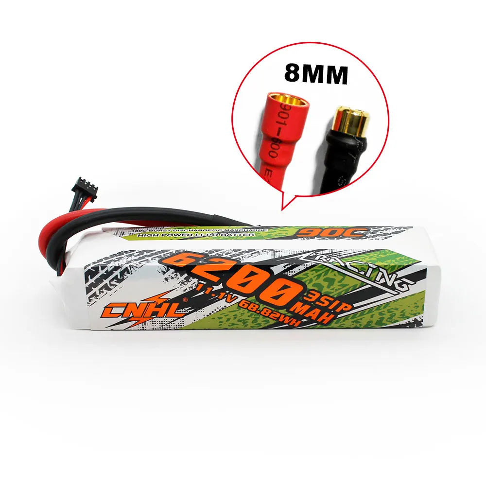 CNHL LiPo 3S 11.1V 5200 6200 9500mAh 90C EC5 RC Cars