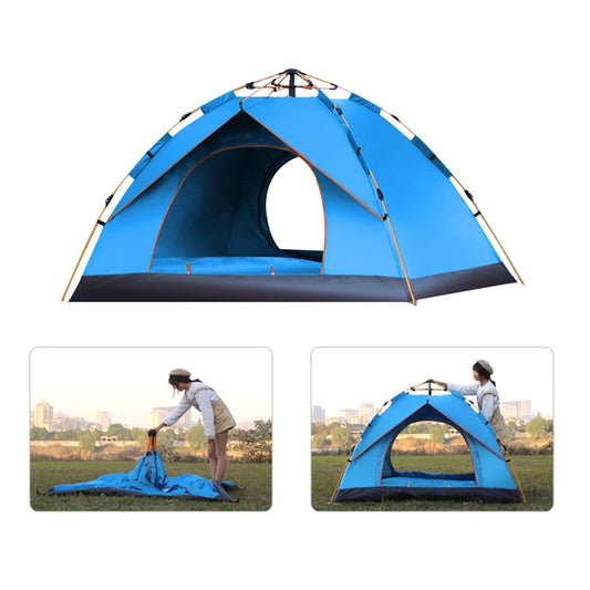 Outdoor Pop Up Tent Water Resistant Portable Camping Family
