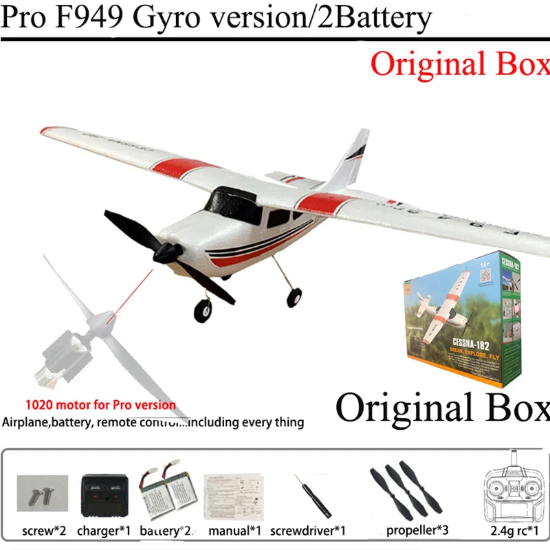 WLtoys F949 RC Airplane Fixed Wing Gyroscope RTF 24G