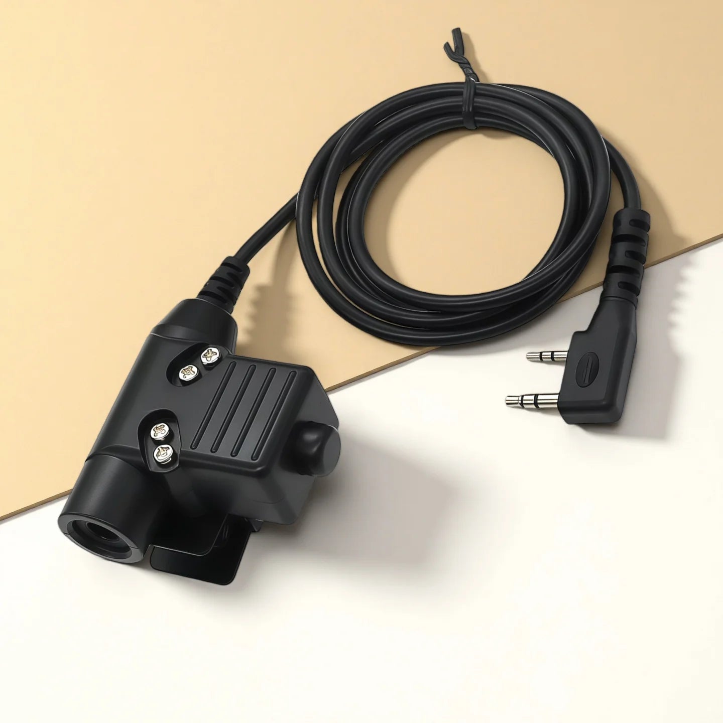 Original Tactical Headset PTT Adapter for Airsoft Kenwood Baofeng Plug Accessory Tactical Headset Compatibility