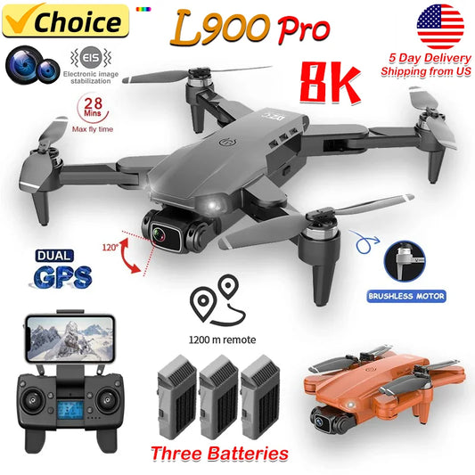 Drone L900 4K GPS Dual Camera Brushless Foldable Quadcopter