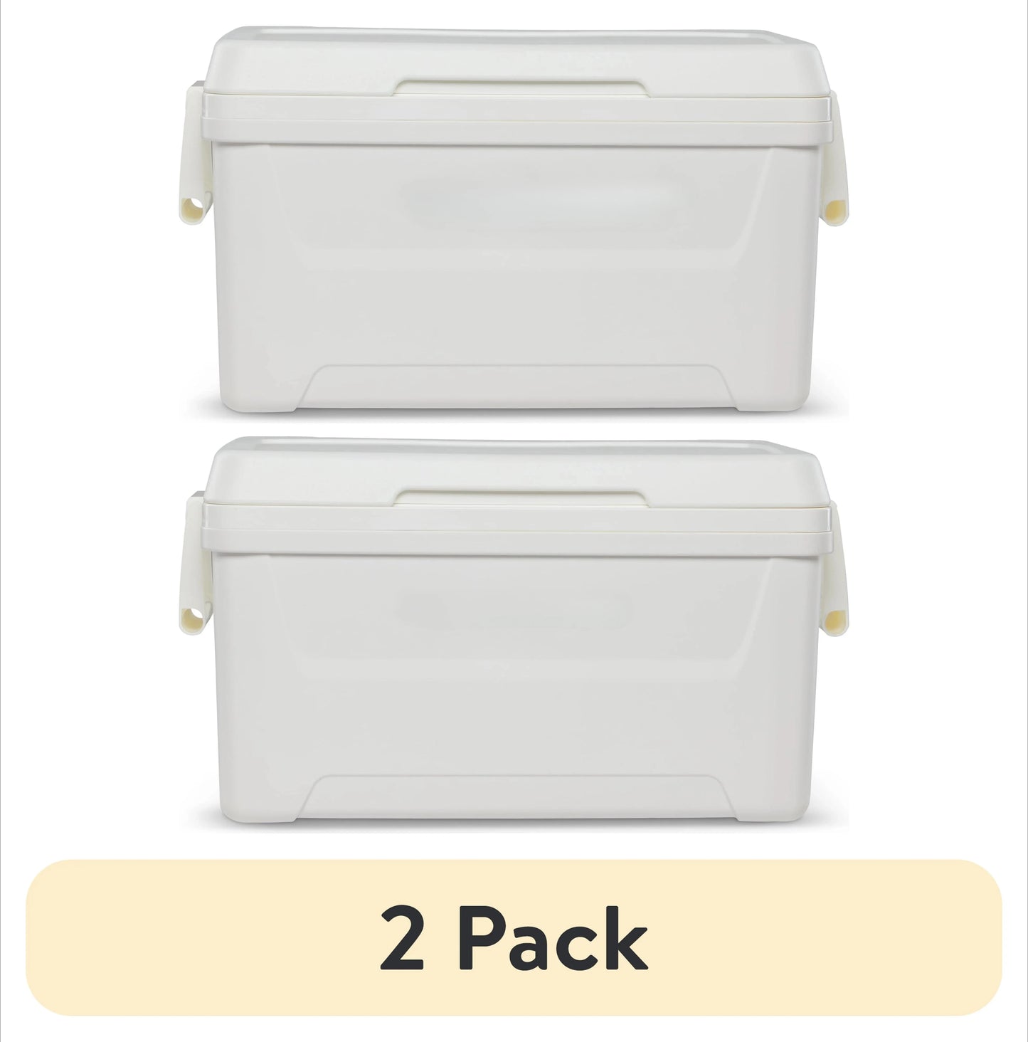 48-Quart Outdoor Picnic Camping Cooler, Red, Portable and Easy to Clean, Large Capacity, Perfect for Friends Gathering