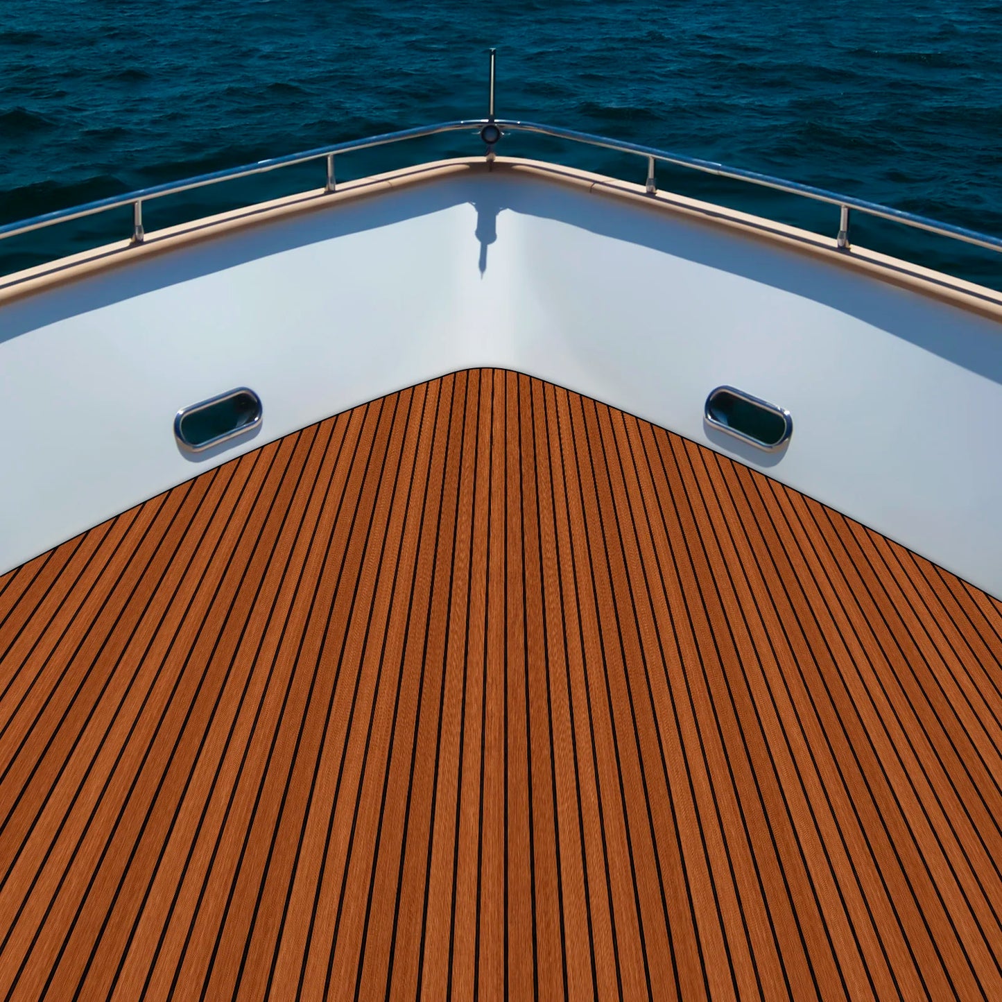 EVA Foam Faux Teak Boat Decking Sheet 240x60cm Non Slip