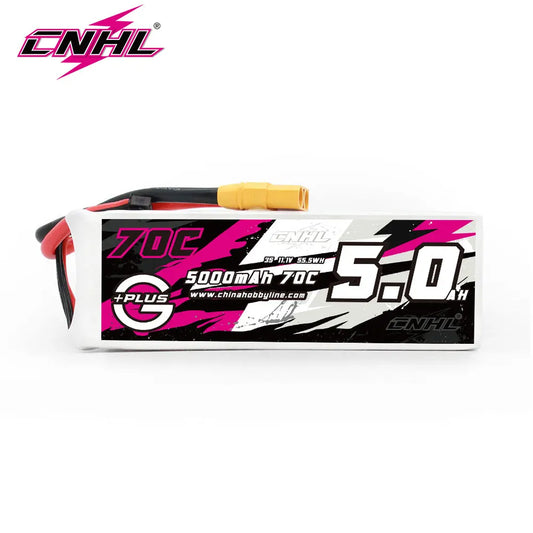 CNHL 5000mAh 70C LiPo Battery 3S 4S 6S XT90 Plug RC