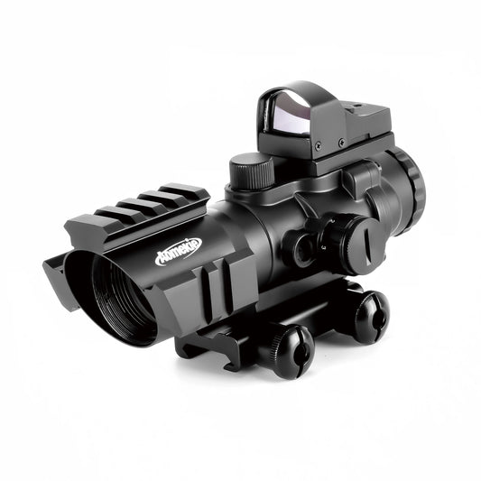4X32 Red Green Illuminated 22mm Rail Mount Dot Sight