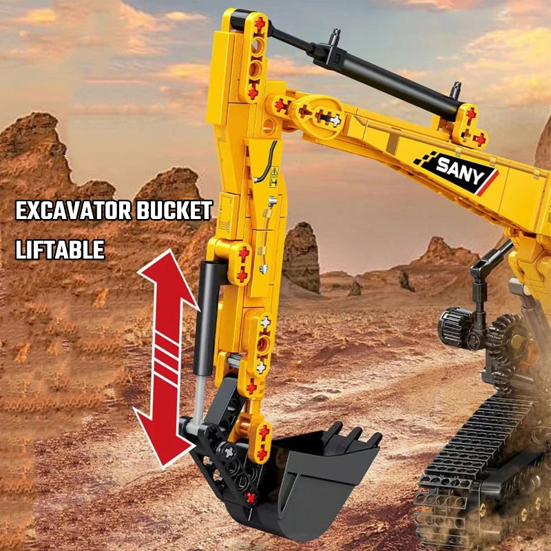 SEMBO BLOCK Excavator Building Blocks Set 1022pcs Educational Toy