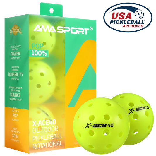 AMASPORT Pickleball Balls X-ACE40-Precision Molded Holes Multicolor High Quality Ball For Outdoor Pickleball Accessoriess