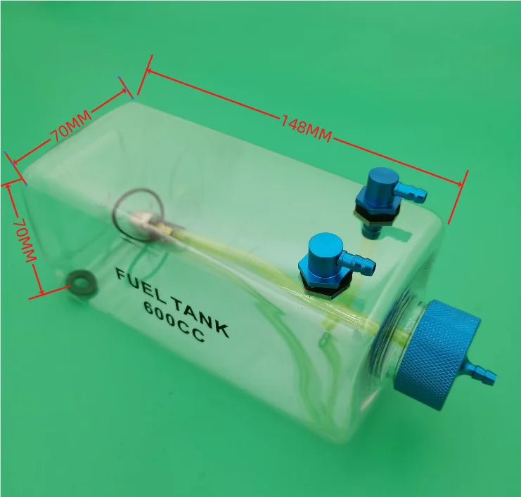 RC Plane Fuel Tank Transparent Plastic 300ML 400ML 500ML 750ML 1000ML 1600ML For Gas oil turbine jet or Airplane Model