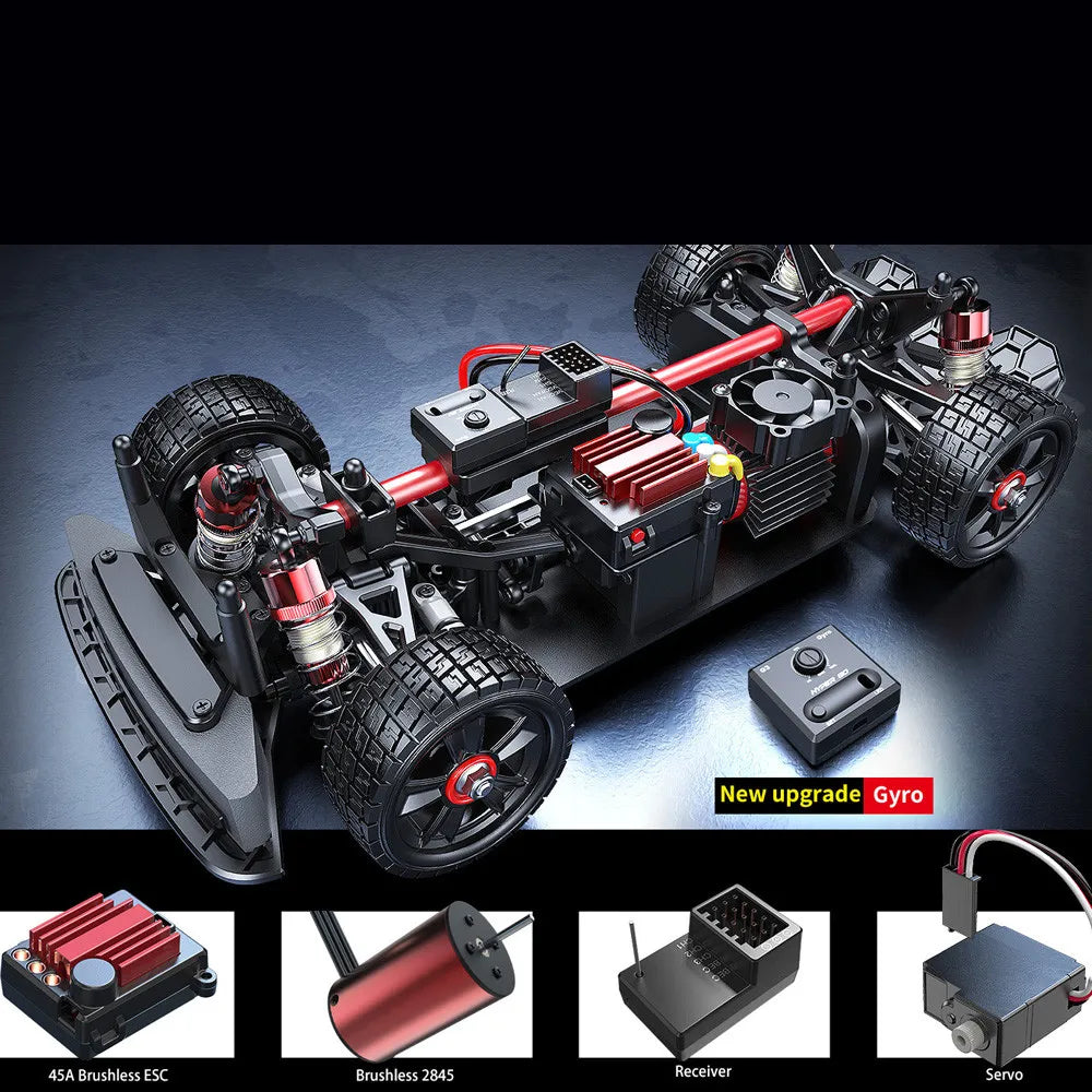 JIUSICE 4WD Off Road RC Car High Speed Remote Control