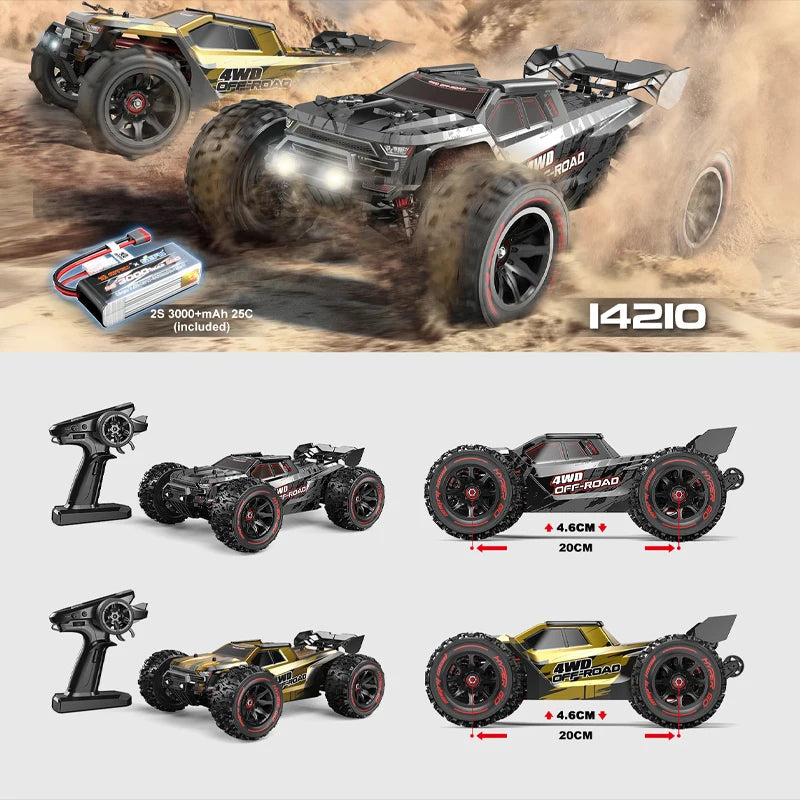 HYPER GO 75km/h MJX 14209 14210 V3.0 1/14 RC Car Brushless 2.4G Remote Control 4WD Off-road Racing RC Truck Electric Hobby Toy