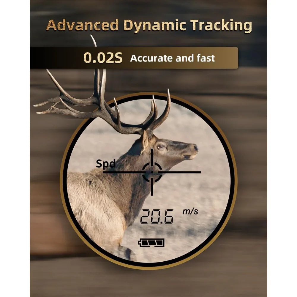 HX-700N Hunting Range Finder 700 Yards Waterproof Archery Rangefinder for Bow Hunting with Range and Speed Mode