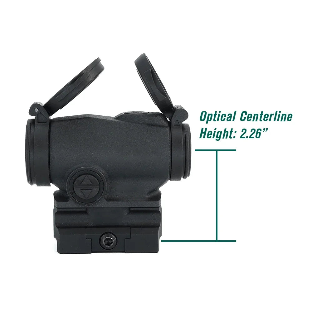 RAF Tactical RDS 2MOA Red Dot Reflex Sight  for Hunting Airsoft With 39 mm One-piece TNP Mount And Original Markings
