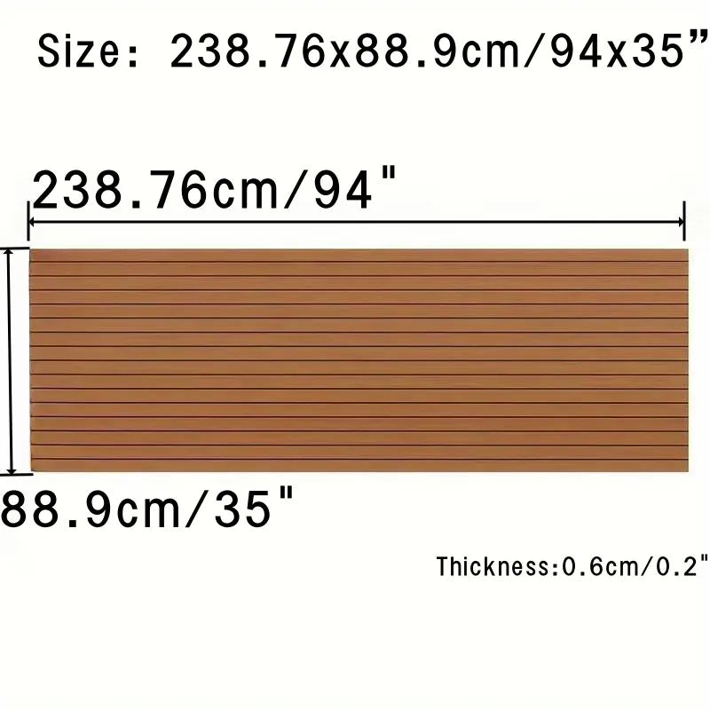 EVA Teak Decking Sheet For Yacht Self Adhesive Flooring Mat