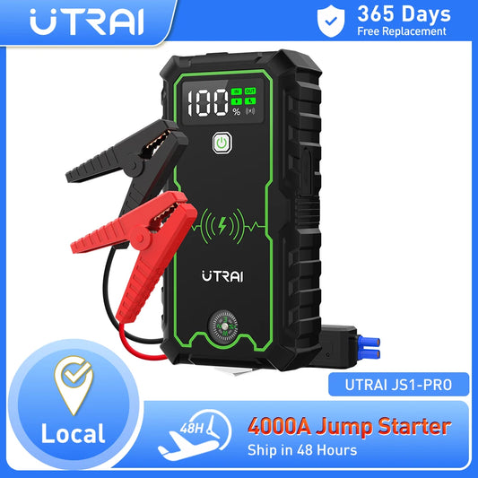 UTRAI 4000A Jump Starter Power Bank Portable Car Booster 12V