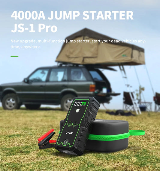 UTRAI Power Bank  4000A Jump Starter Portable Charger Car Booster 12V Auto Starting Device Emergency Car Battery Starter