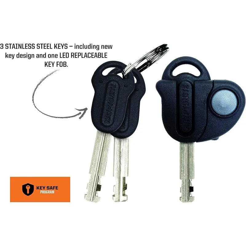Kryptonite New York FAHGETTABOUDIT Mini Bike U-Lock, Heavy Duty Anti-Theft Bicycle U Lock Sold Secure Gold