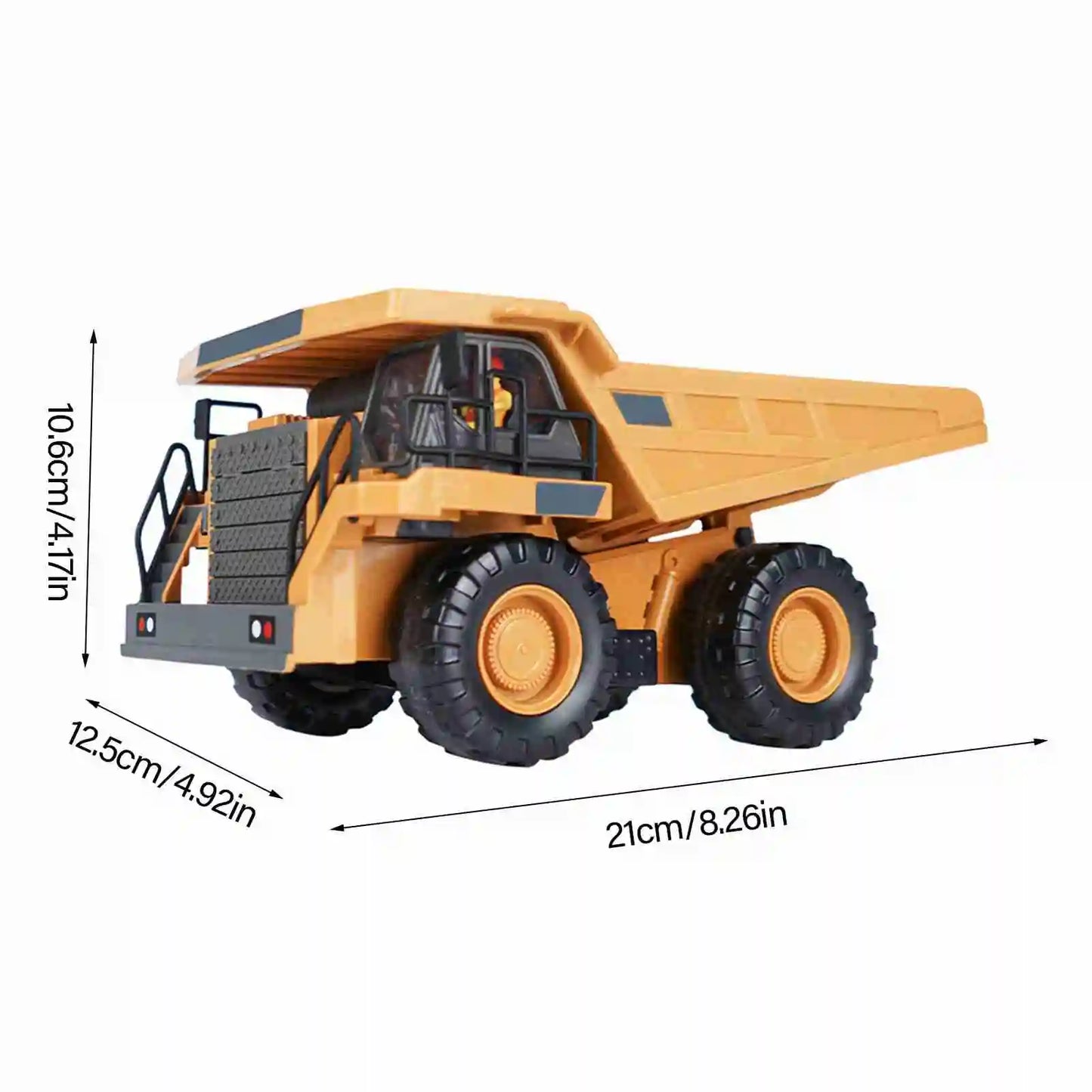 RC Excavator 1/20 2.4GHz 11CH RC Construction Truck Engineering Vehicles Educational Toys for Kids with Light Music