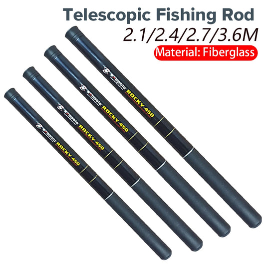 Telescopic Ultralight Fiberglass Carp Rod 2.1M To 3.6M