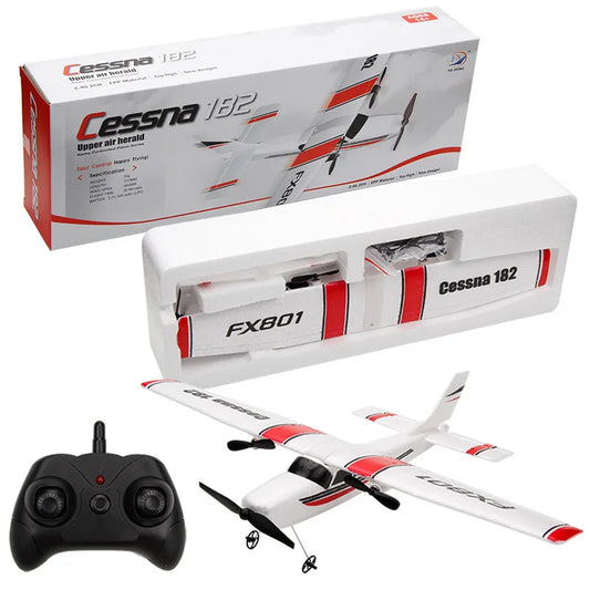 RC Airplane Cessna 182 Fixed Wing RC Foam Airplane Model Airplane Toy Glider