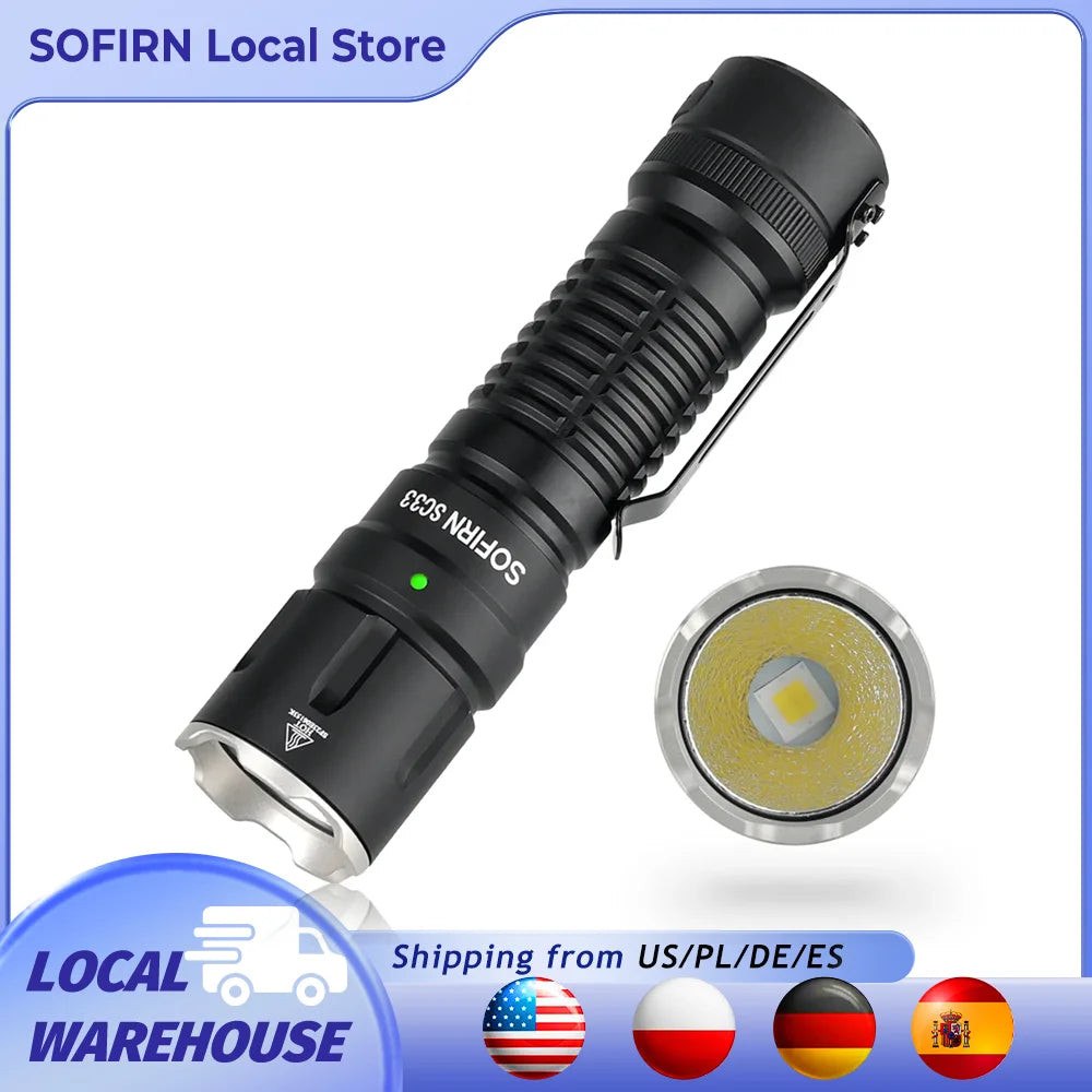 Sofirn SC33 XHP70.3 HI LED Flashlight 5200lm