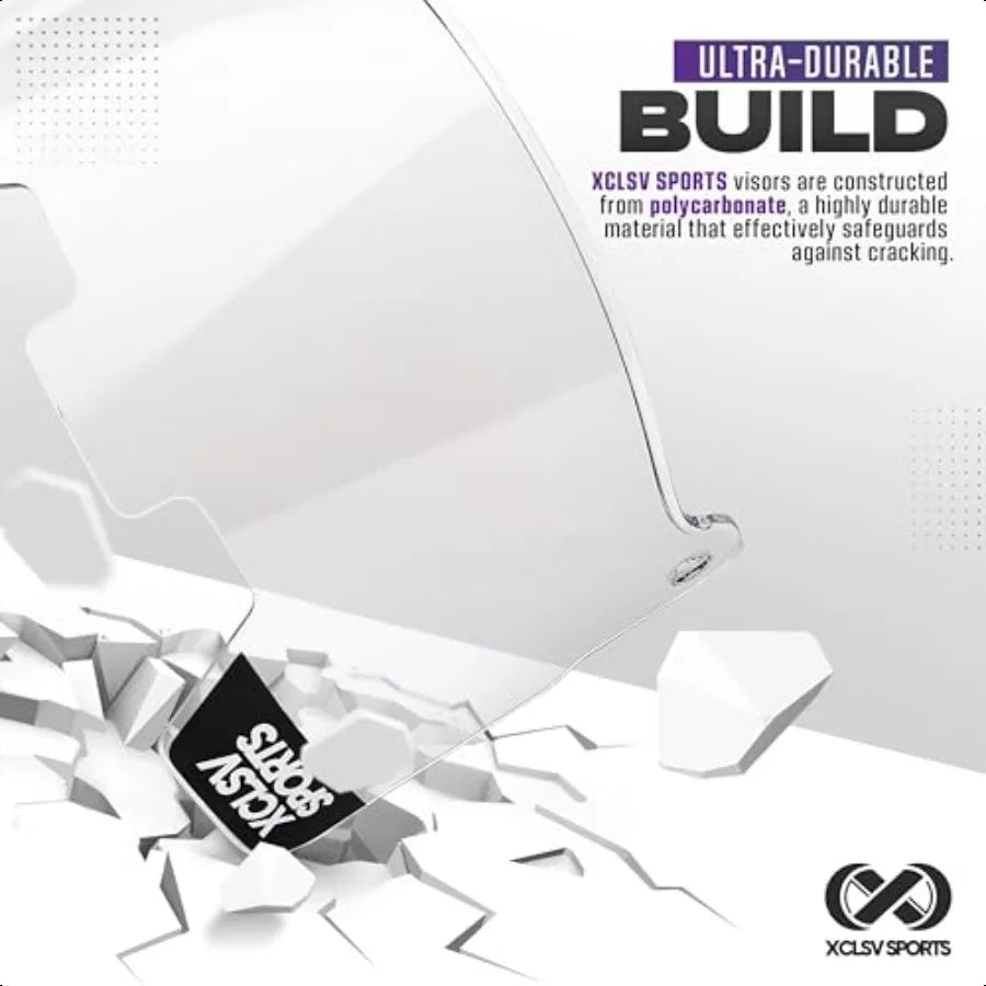 Hign-concerned Football Helmet Visor Anti Fog UV Block Clear Shield