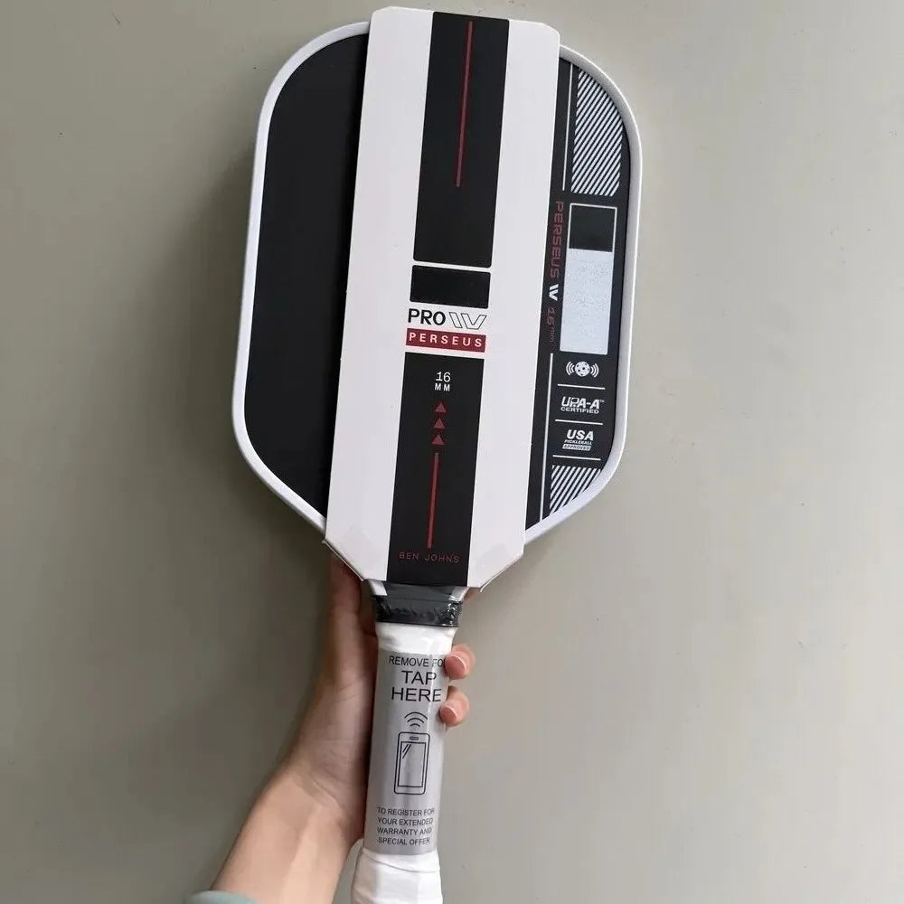 PERSEUS PRO IV 16MM BEN JOHNS Pickleball Paddles T700 Carbon Fiber Increased Power Feel Fully Encased Sweet Spot
