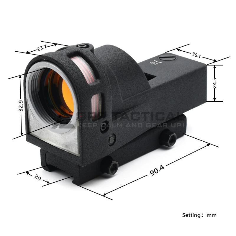 M21 Tactical Self-illuminated Reflex Red Dot Sight for Hunting with QD Mount and Killflash