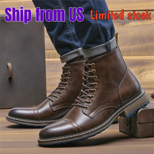 Hecrafted Men Ankle Boots Casual Comfort