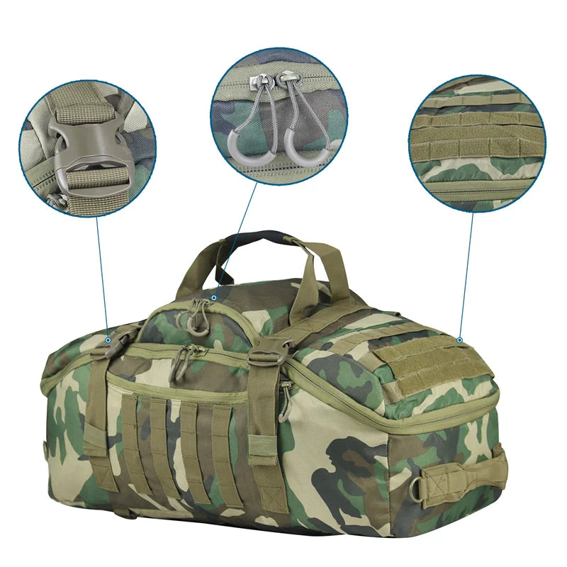 35L 50L 80L Outdoor Tactical Backpack MOLLE Duffel Bag