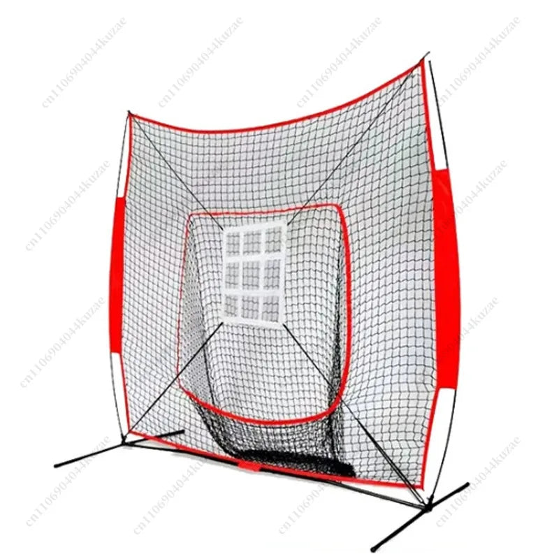7x7 Baseball Softball Practice Net, Indoor Outdoor Portable Rebound Strike Net for Bat Hitting Training