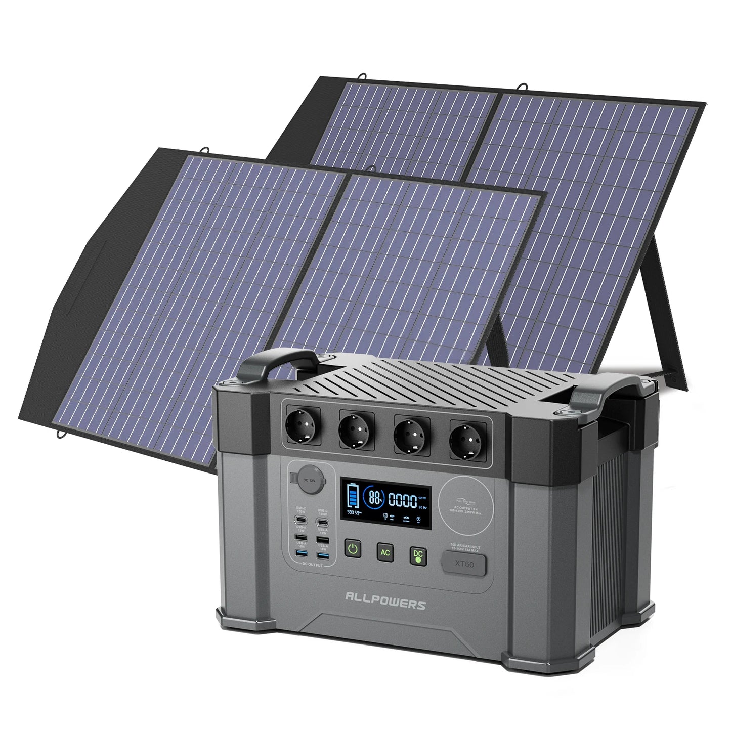 Allpowers 2000W Solar Generator 110V 230V Pure Sine Wave