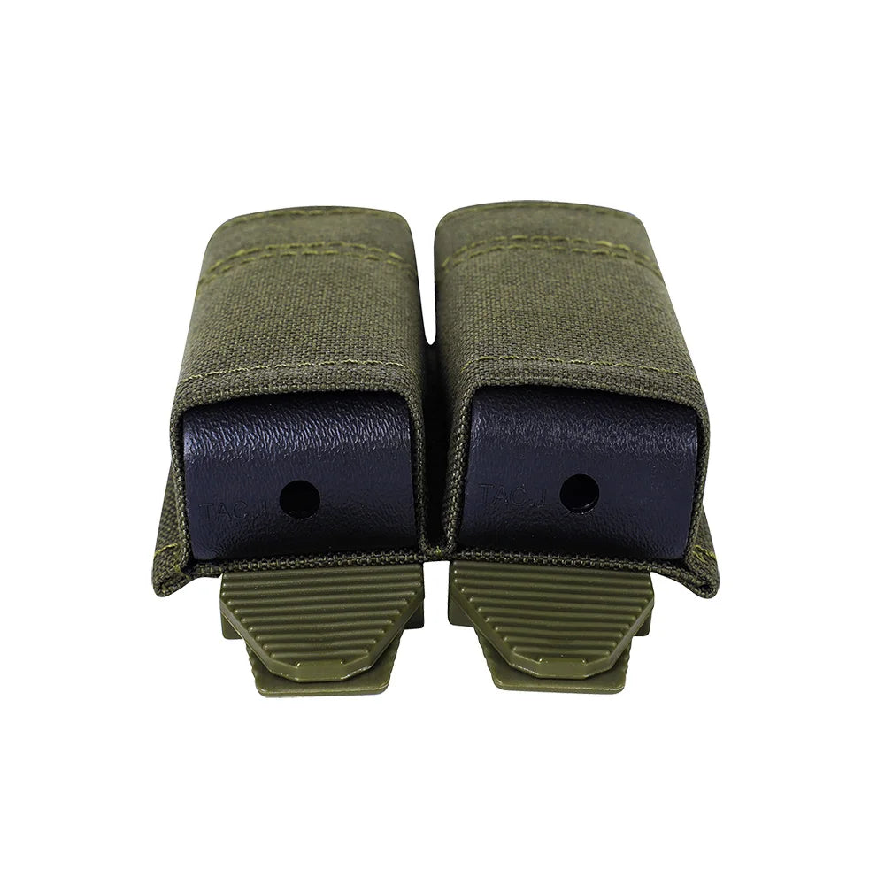OPHIDIANTAC FAST 9MM Single/Double Mag Bag MOLLE Mag Pouch  Hunting CS Games Air soft Holder With Nylon Support Clip