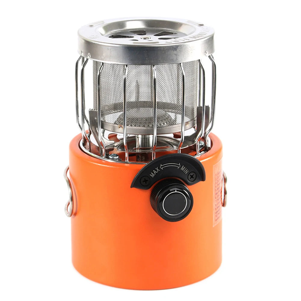 2 In 1 Camping Stove Portable 2000W Gas Tent Heater