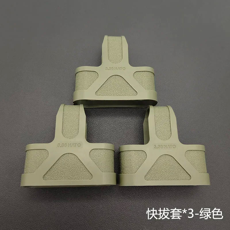 Outdoor Tactical AK 5.56 Rubber Cage Loop  Pull Magazine For M4  M14 M16 Fast Mag Protective Case Hunting Magazine Accessories