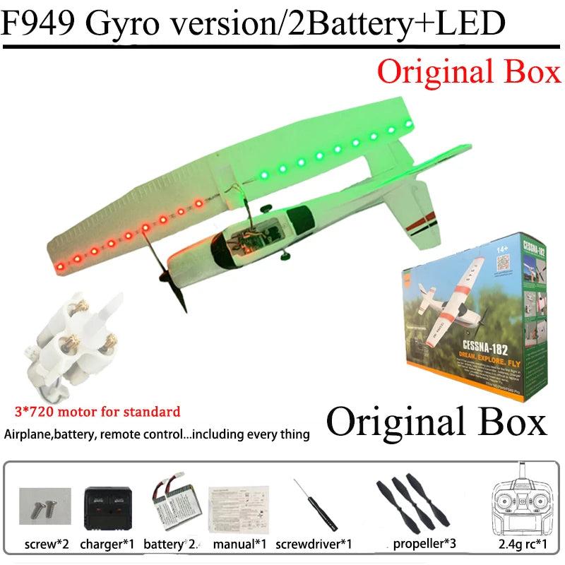 WLtoys F949 RC Airplane Fixed Wing Gyroscope RTF 24G